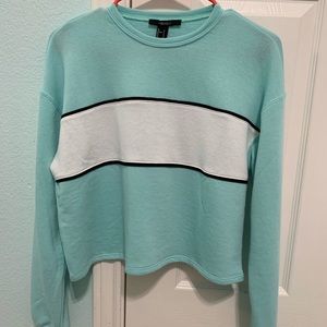 Forever 21 blue crop top